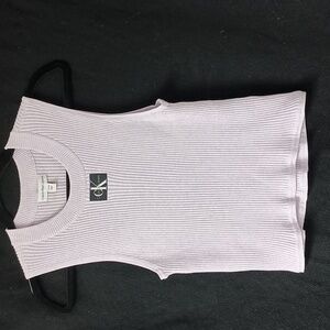 Calvin Klein Jeans Ribbed Cropped Logo Tank XL